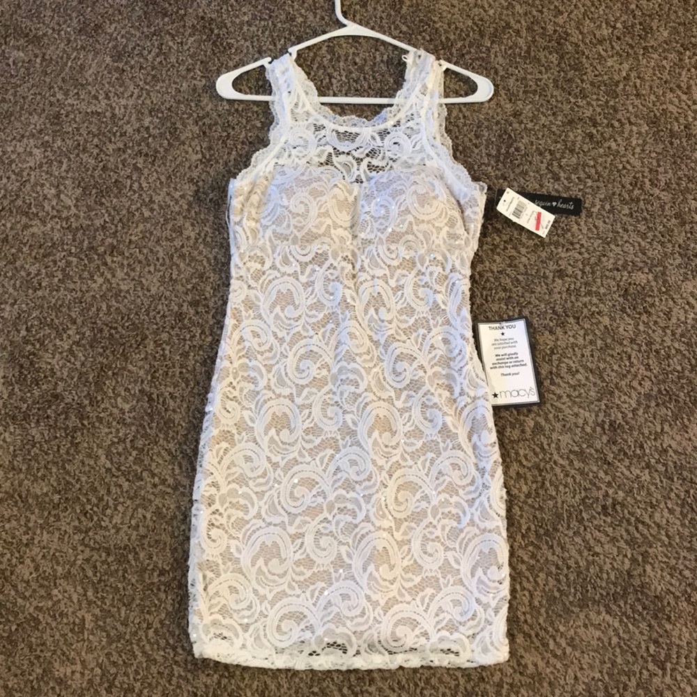 Short white dress